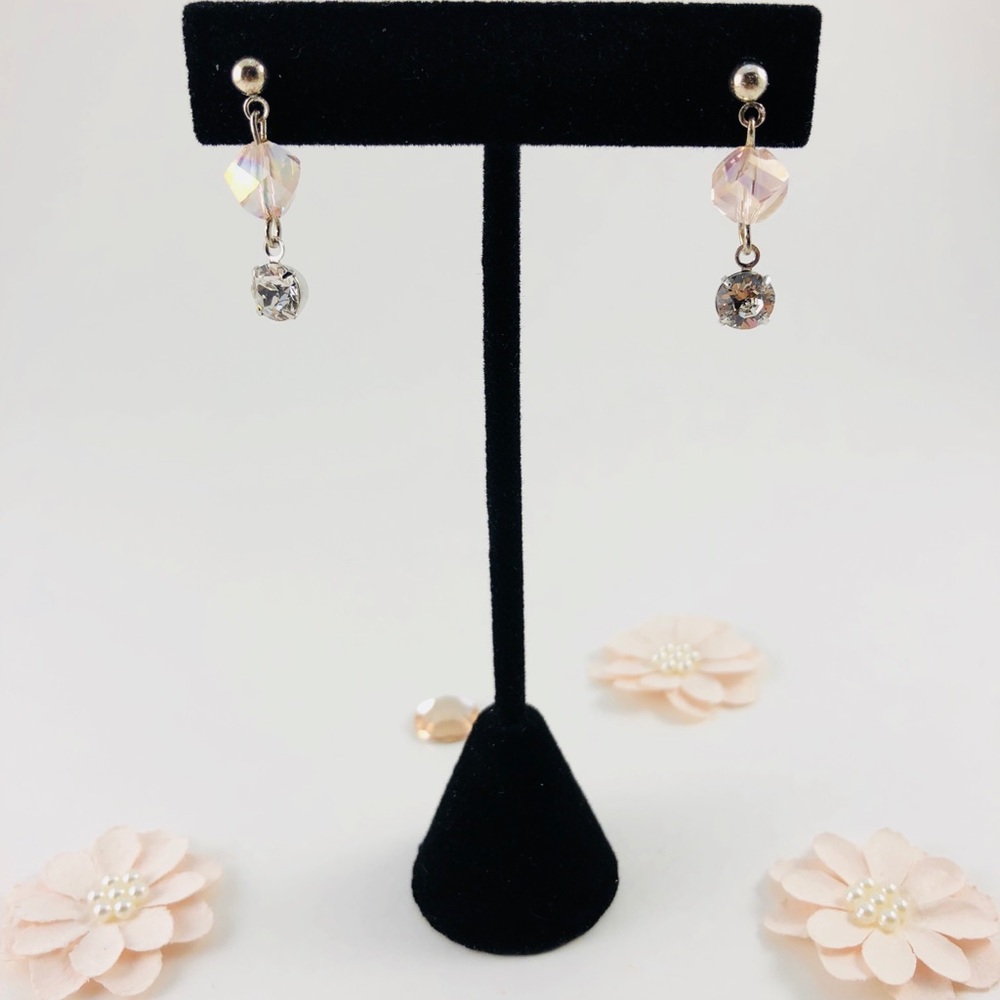 Beautiful Pink Swarovski Earrings